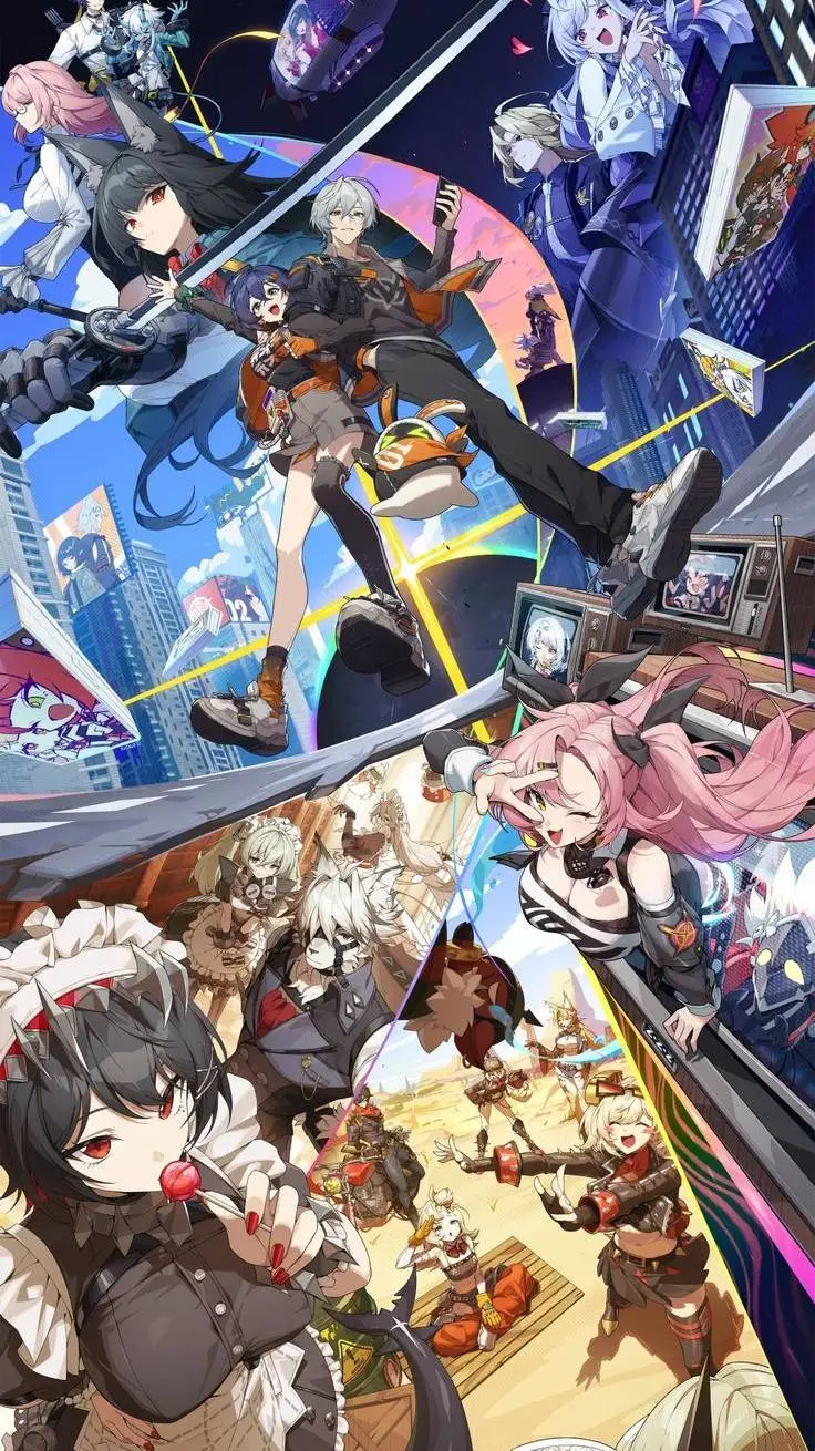 ai character: zenless zone zero  background