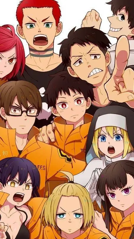 ai character: fire force background