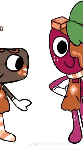 ai character: fruitcake :3 background