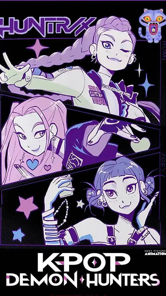 ai character: kpop hunters demon background
