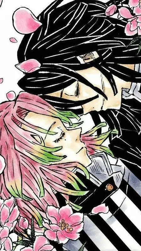 ai character: Obanai x Mitsuri background