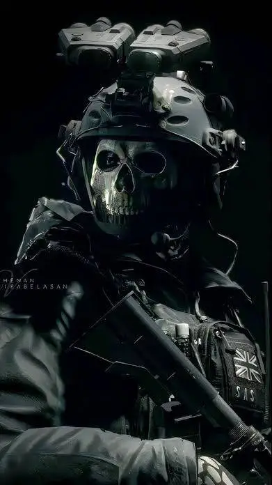 ai character: Ghost 💀 background