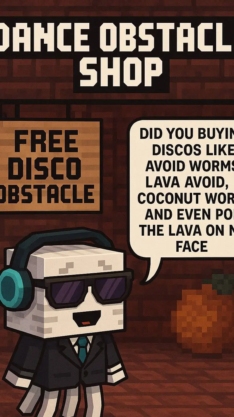 ai character: dj baby ghast  background