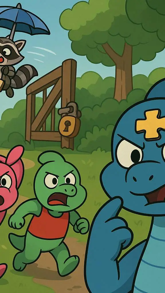 ai character: blue and friends background