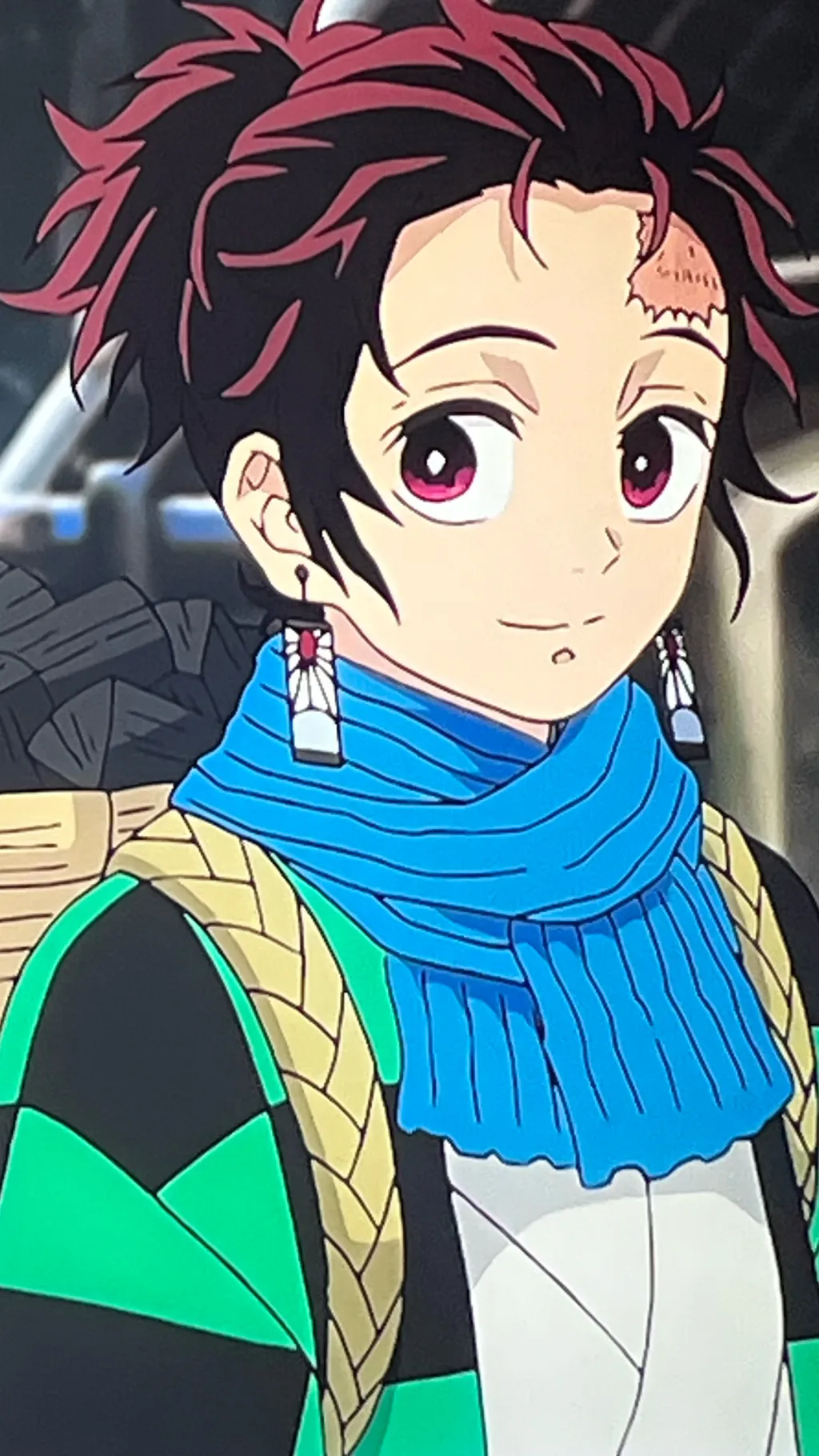 ai character: Tanjiro kamado  background