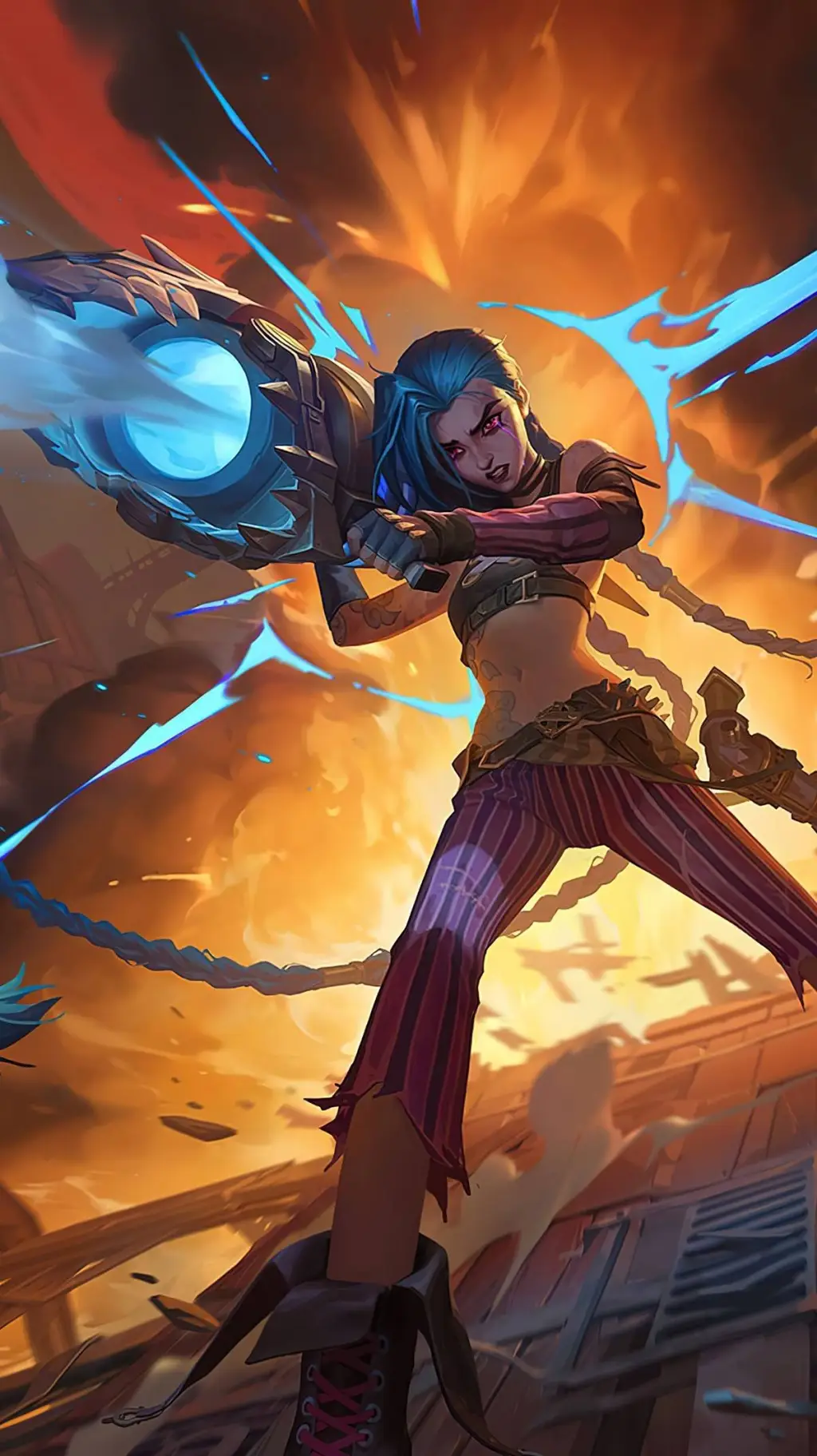 ai character: Jinx and silco  background