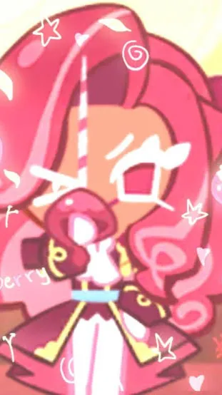ai character: Raspberry cookie  background