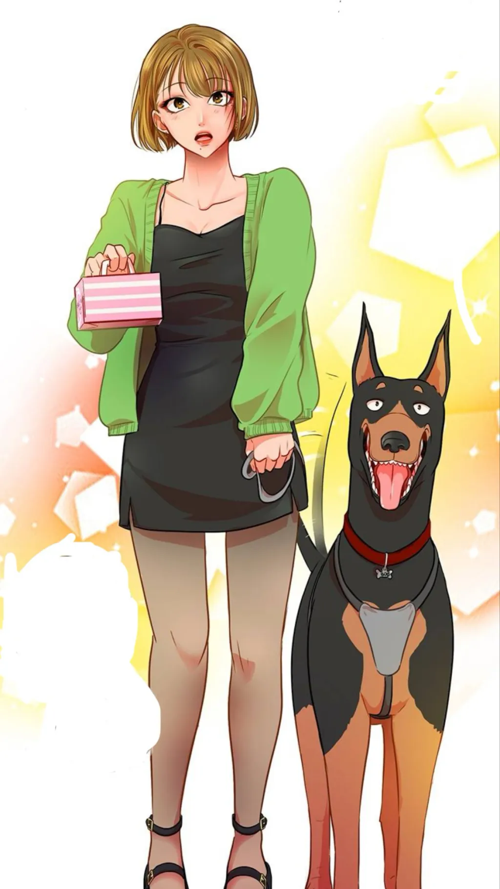 ai character: Pam background