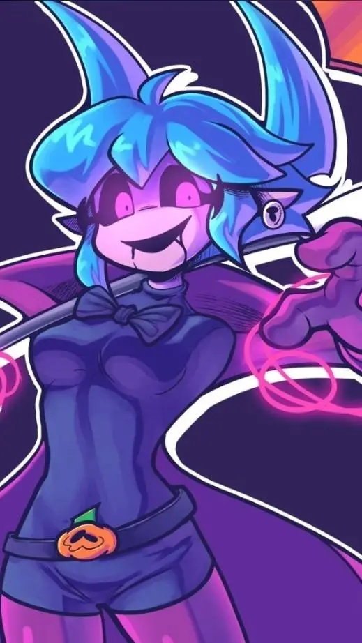 ai character: Droopy the Witch background