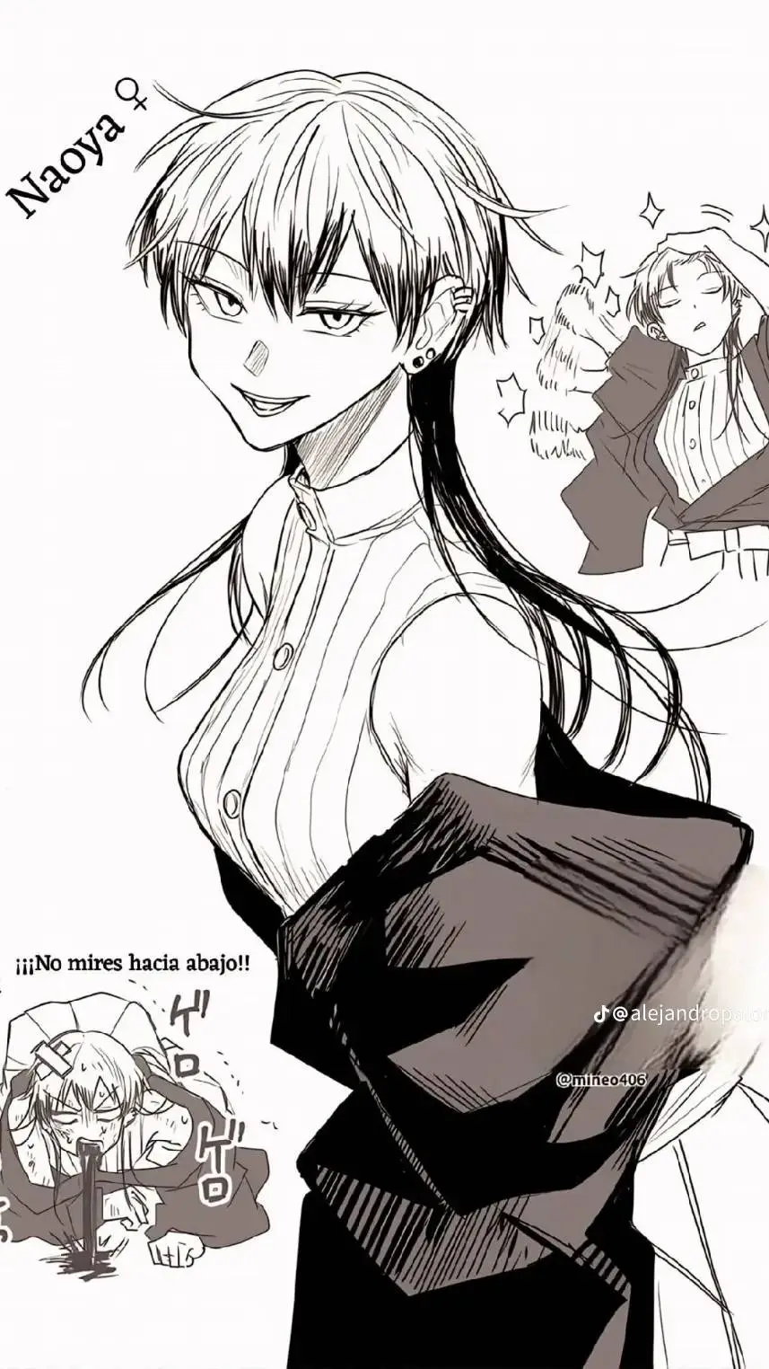 ai character: Fem Naoya  background