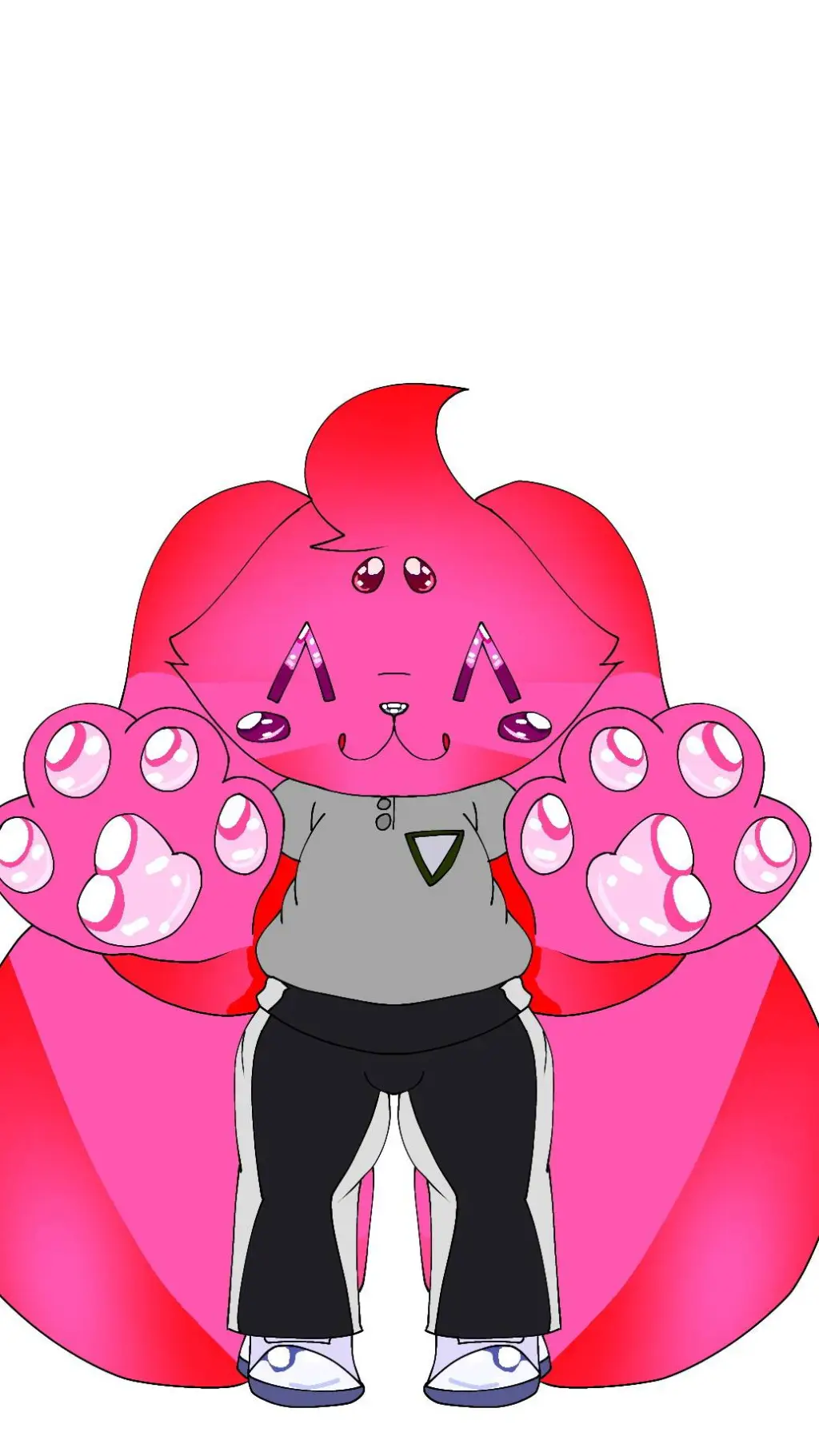 ai character: test donuts background