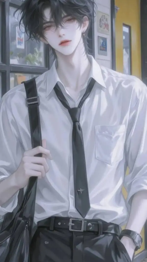 ai character: °•asher•° background