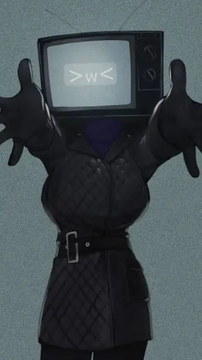 ai character: TV Woman background