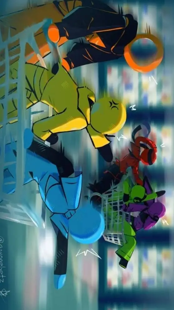 ai character: alan Becker gang background