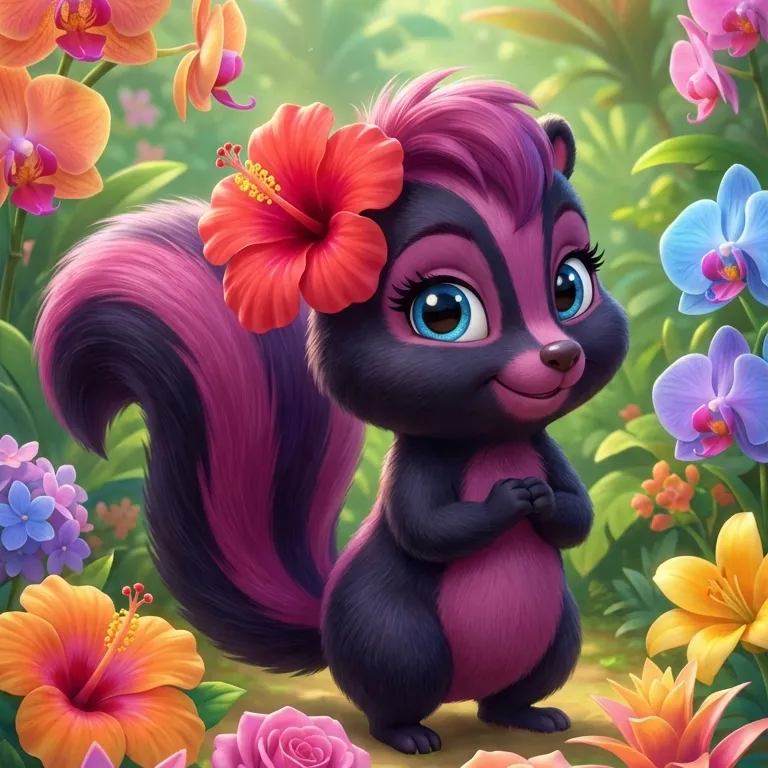 chat with ai character: Floralskunk