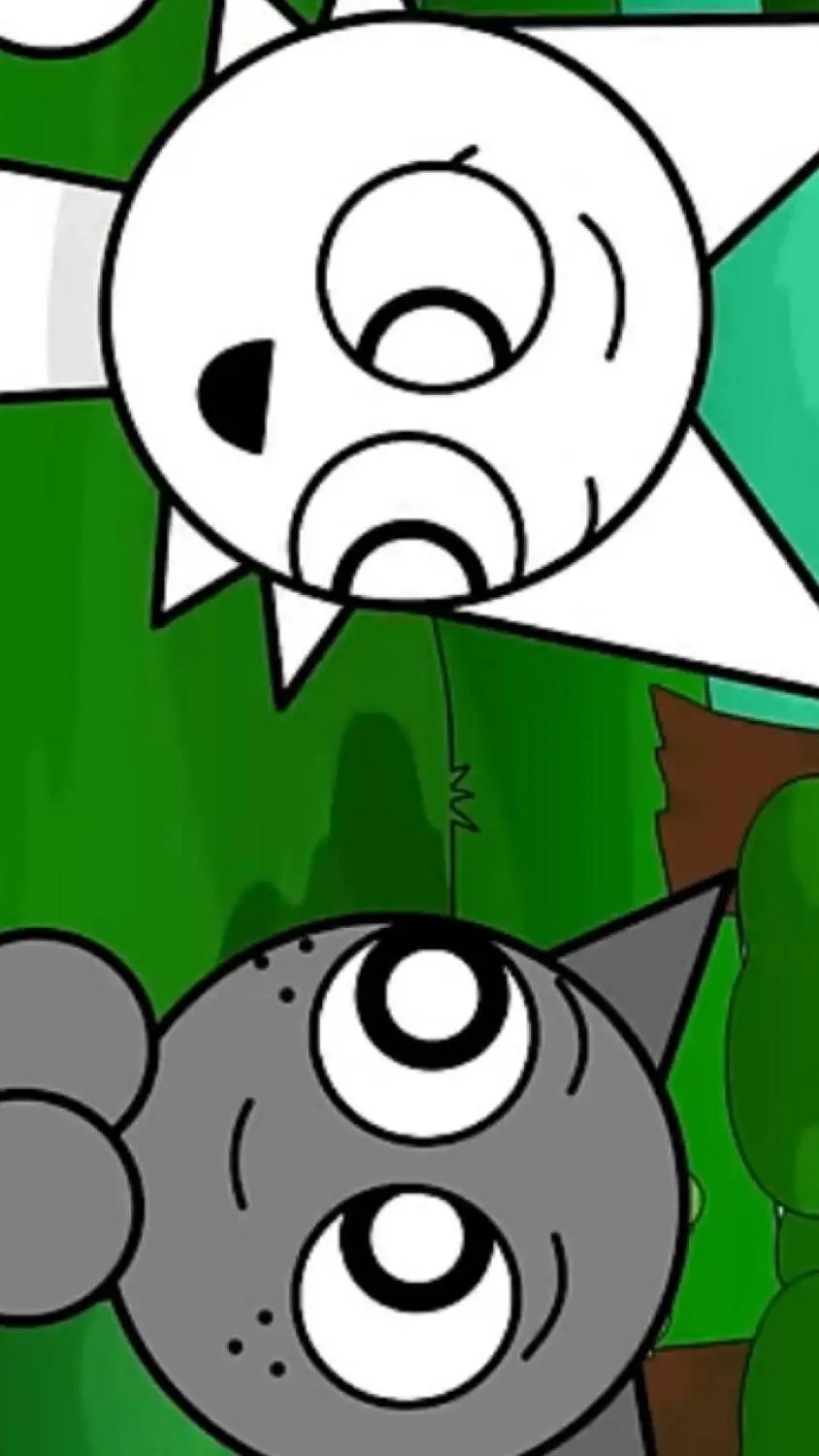 ai character: wenda and gray  background