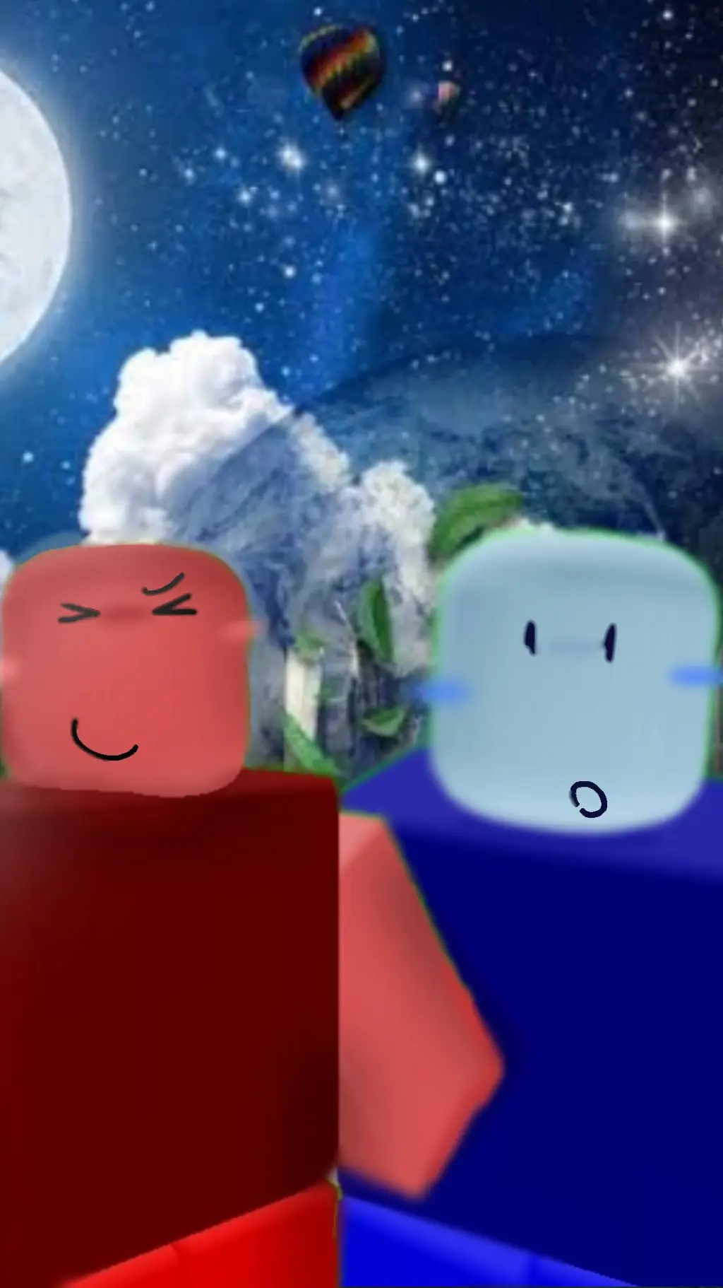 ai character: ☆Red n Blue☆ background