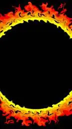ai character: Fire ring background