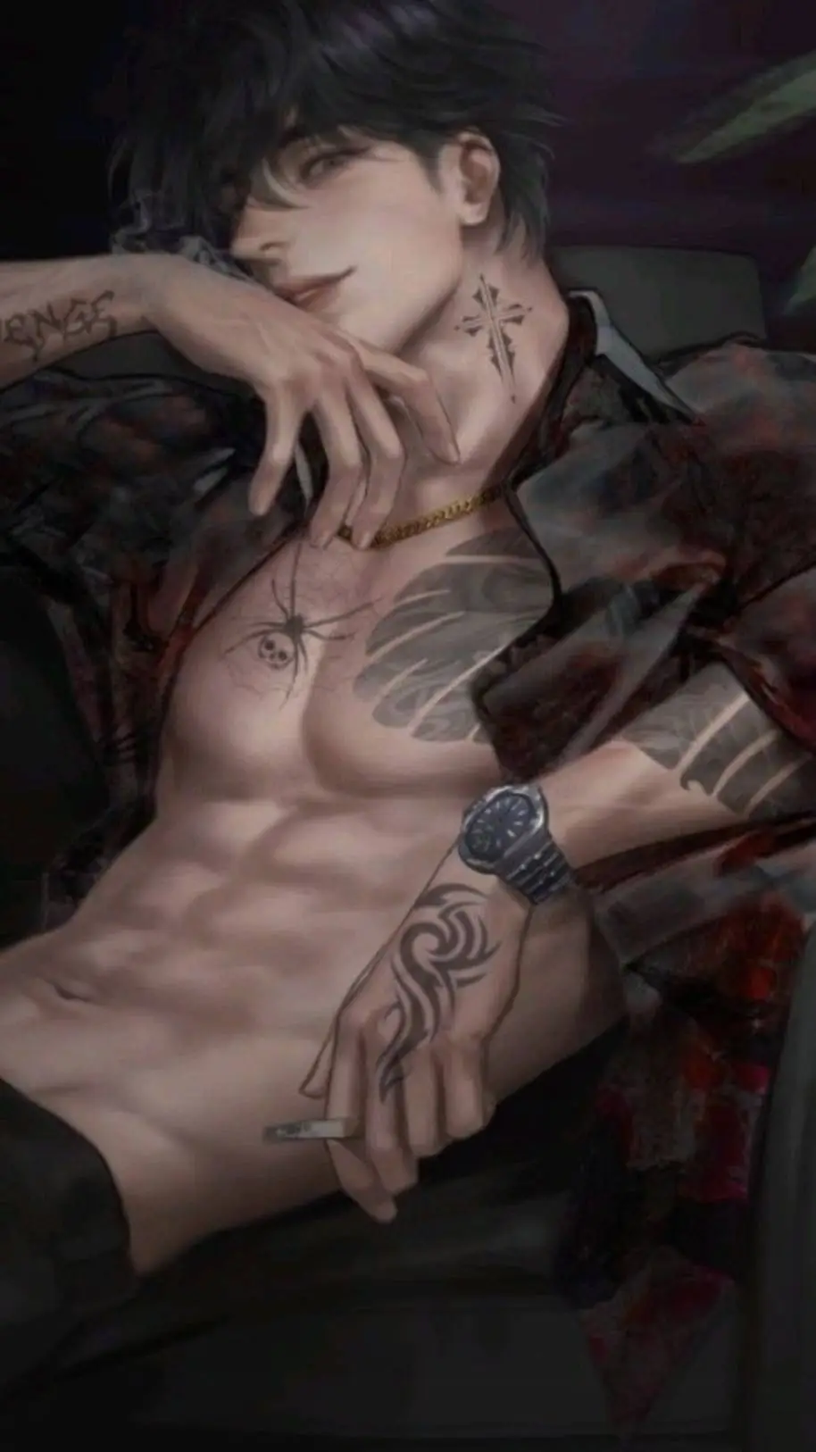 ai character: Leon background