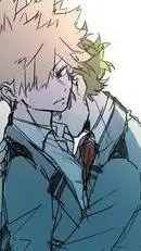ai character: bakugo and deku background