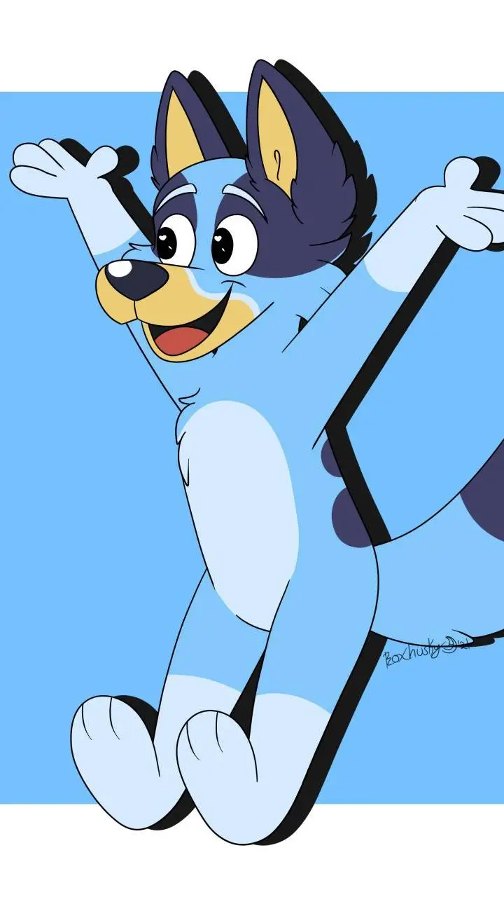 ai character: Bluey background
