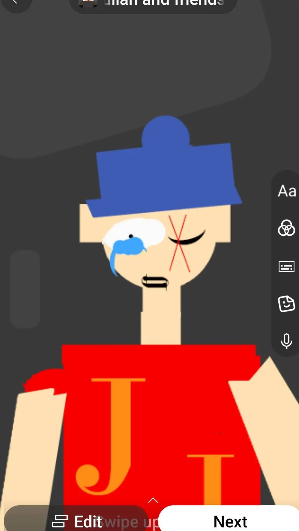 ai character: julian and friends background