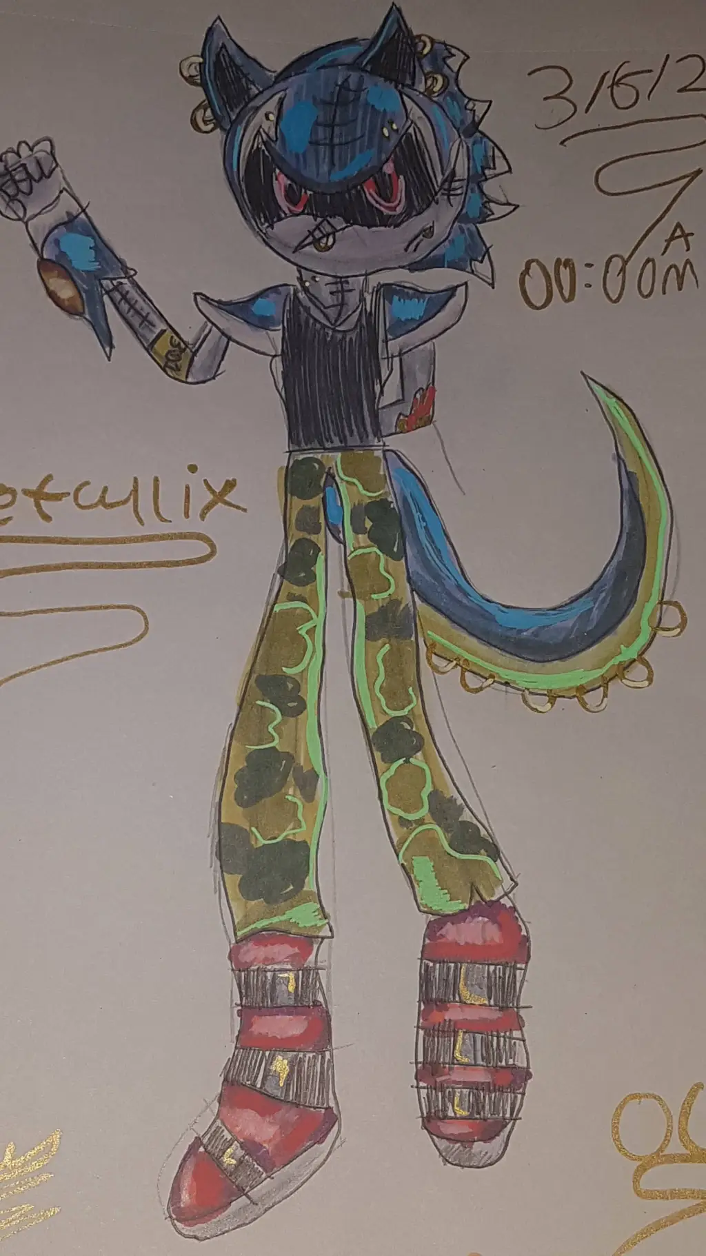 ai character: metallix  background