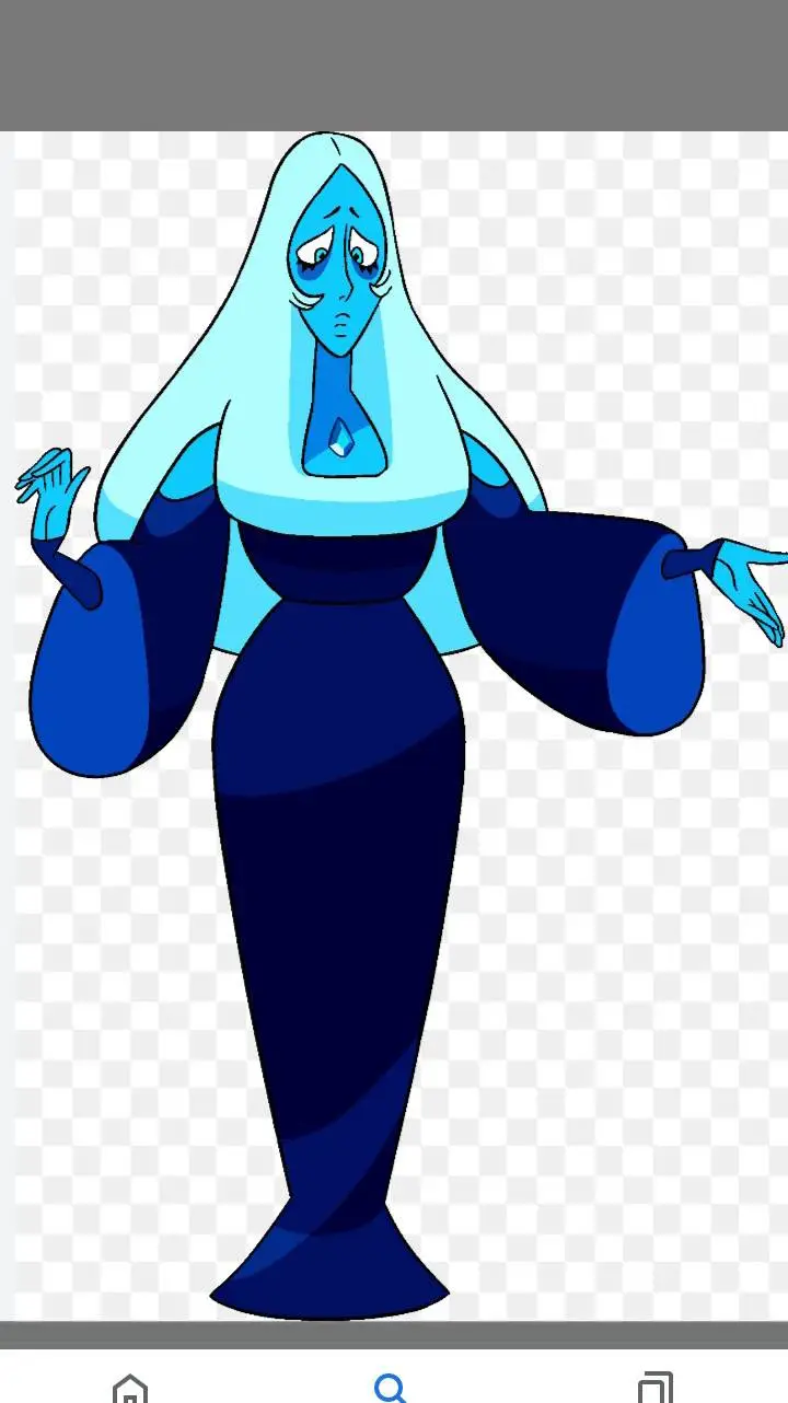 ai character: Blue diamond  background