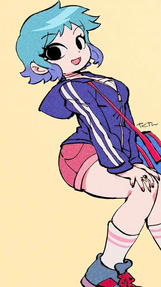 ai character: Ramona Flowers  background
