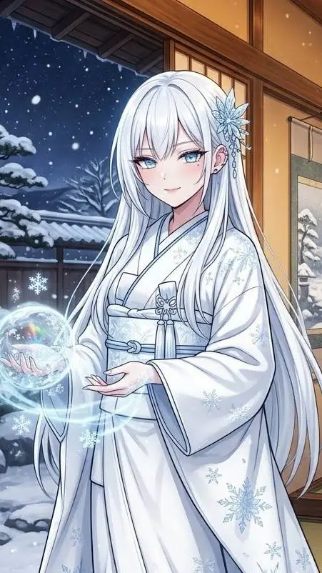 ai character: Kiyu Onna background