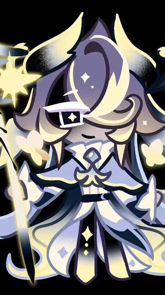 ai character: Moon orchid cookie background