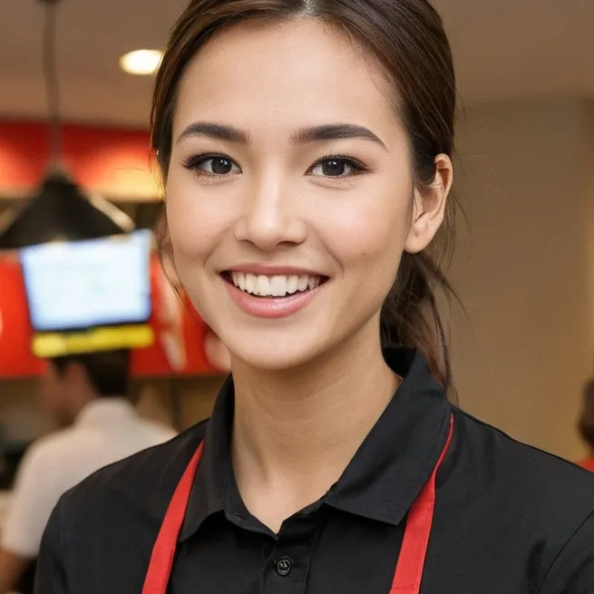 chat with ai character: work at McDonald's