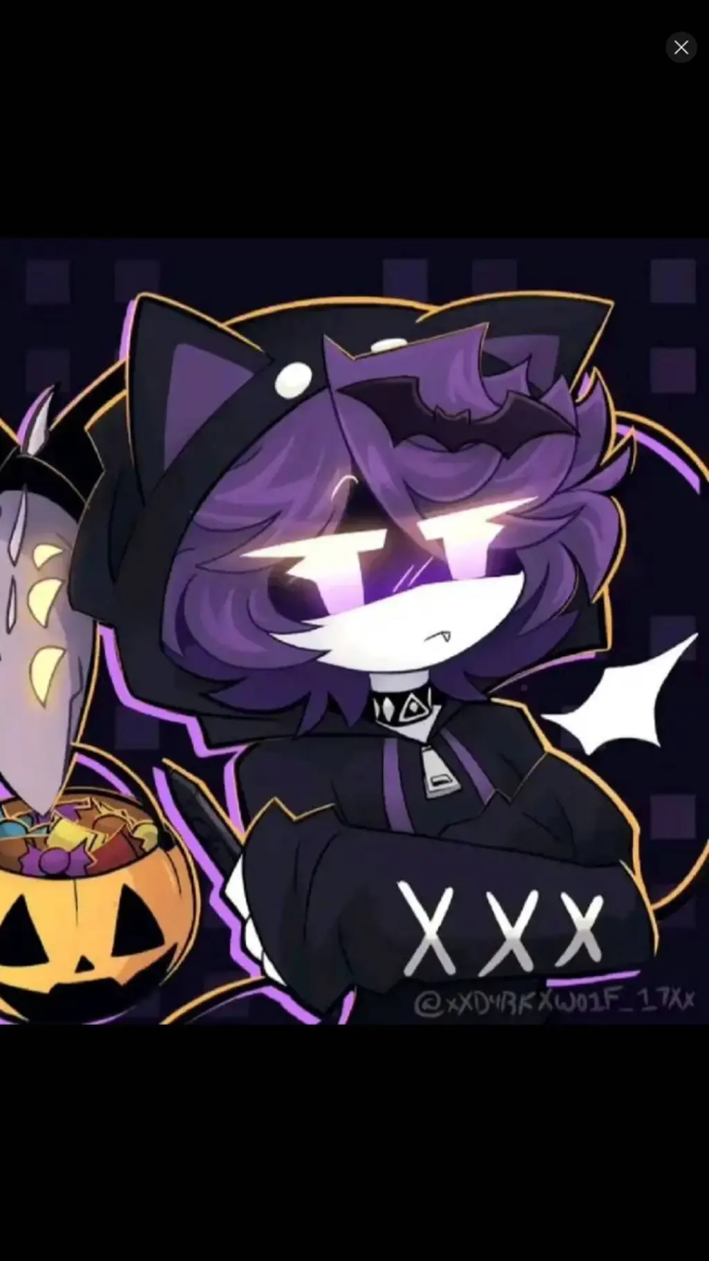 ai character: MD my AU Halloween background