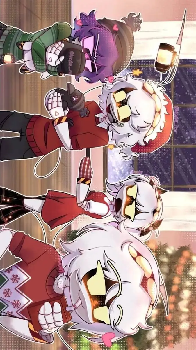 ai character: MD my AU Christmas background