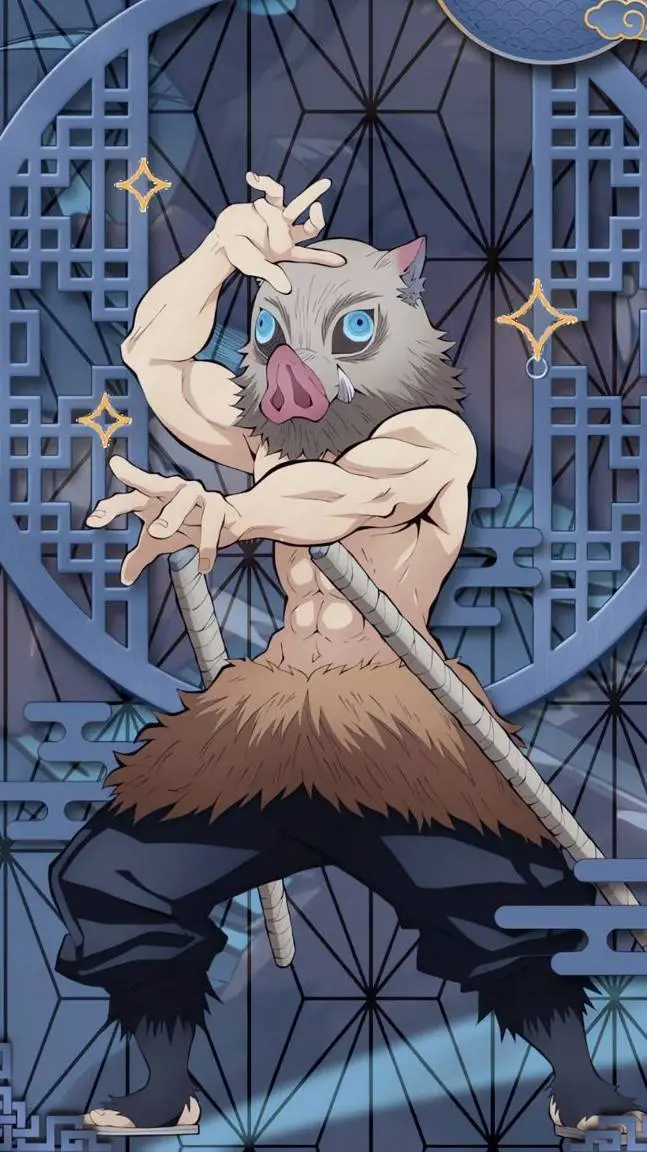 ai character: INOSUKE HASHIBIRA background