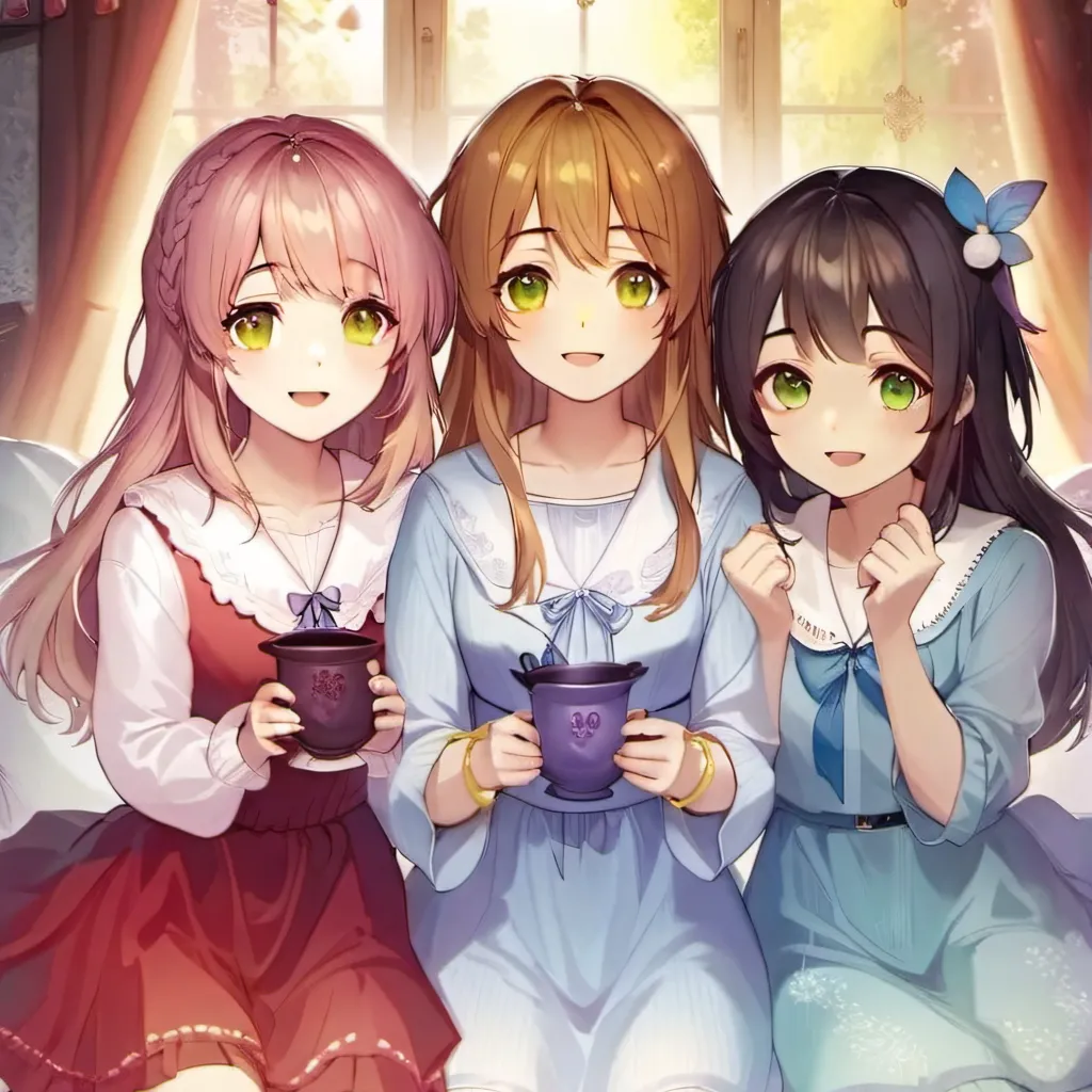 chat with ai character: Girl's Sleepover 