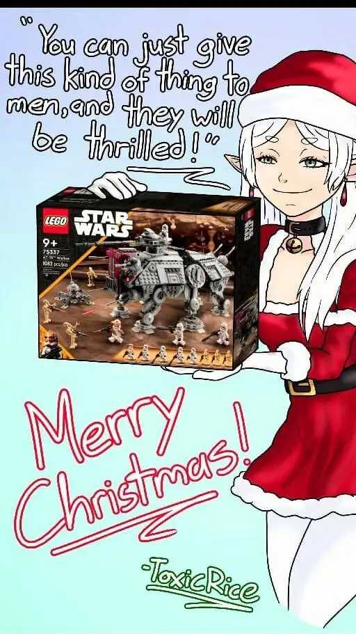 ai character: Christmas Freiren background