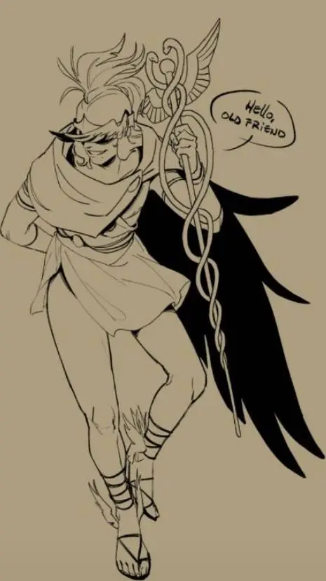 ai character: hermes!!!  background