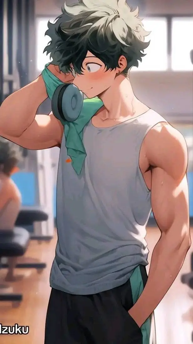 ai character: Deku  background