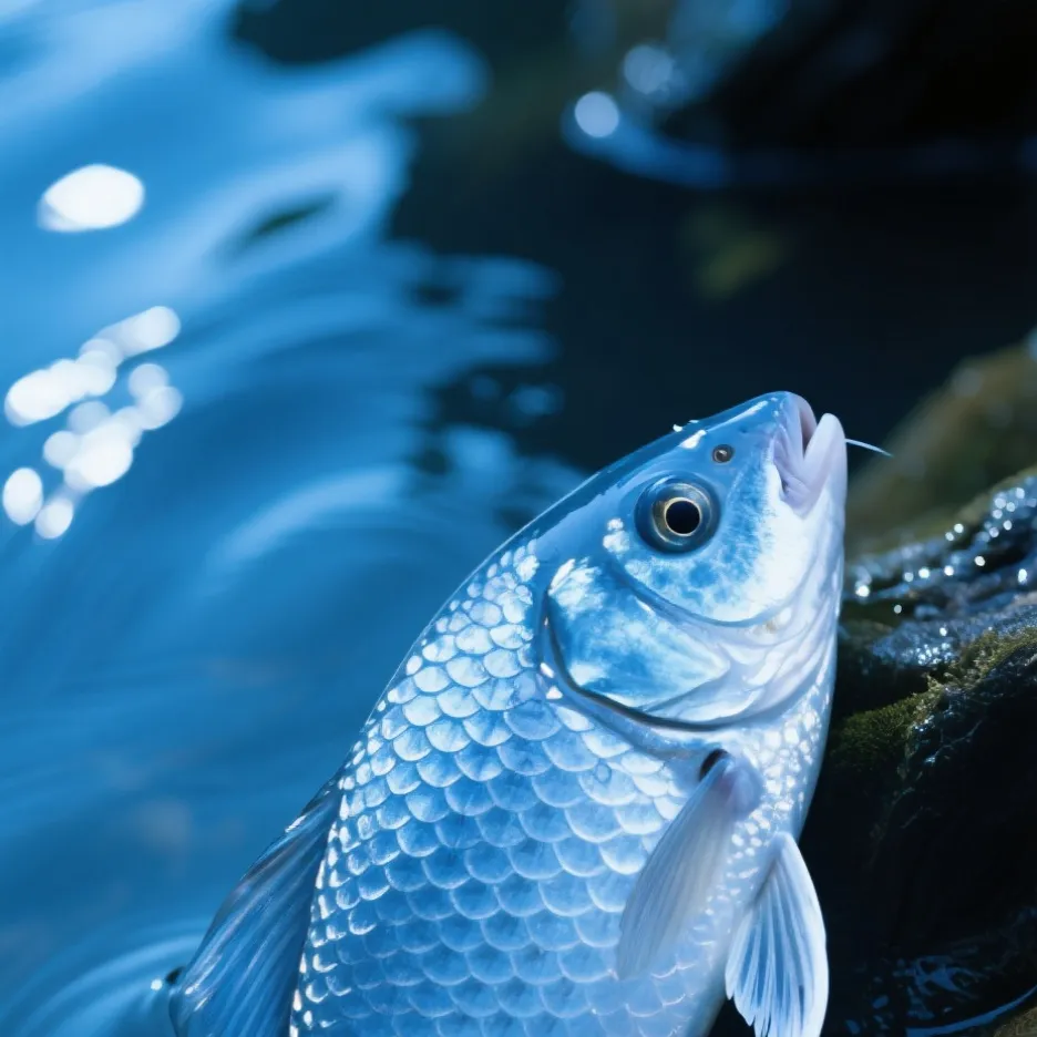 chat with ai character: Blue fish