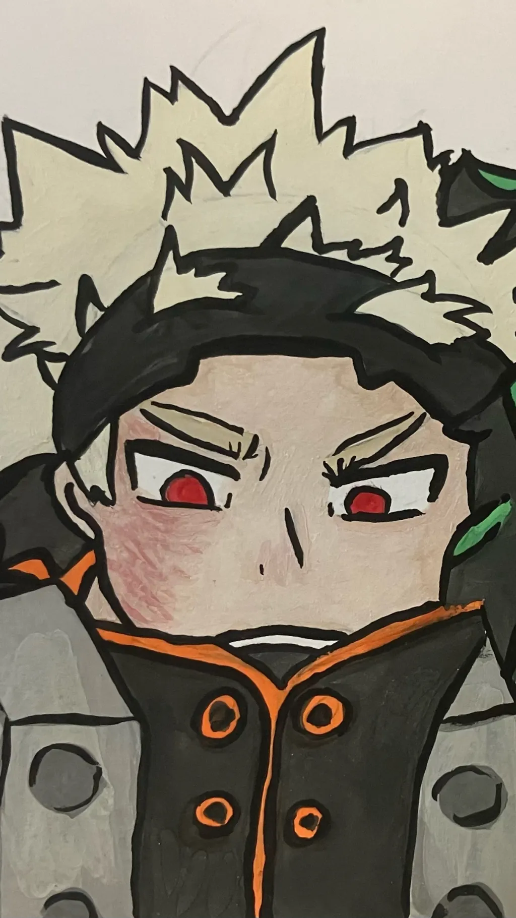 ai character: Katsuki Bakugo background