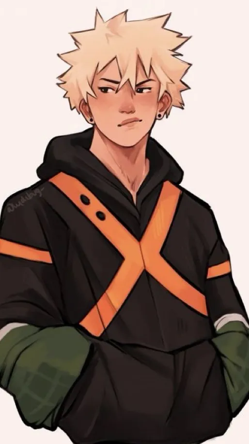 ai character: Katsuki Bakugo  background