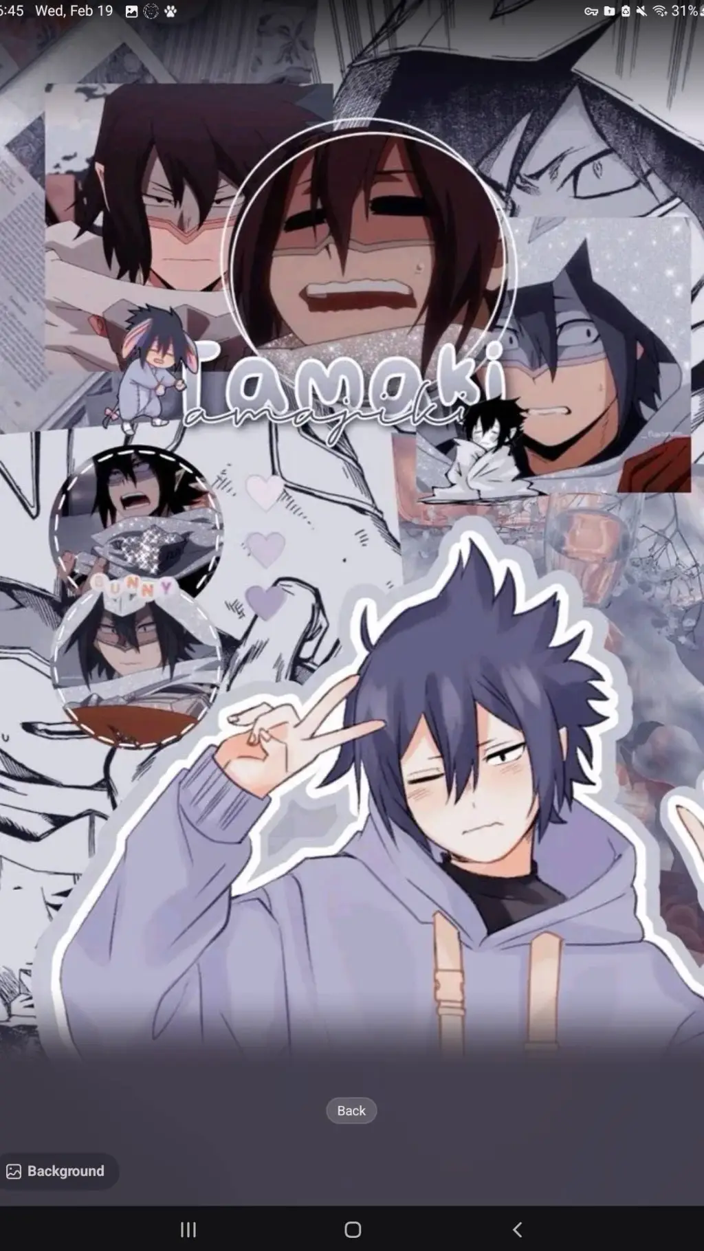 ai character: ¥† Tamaki †¥ background