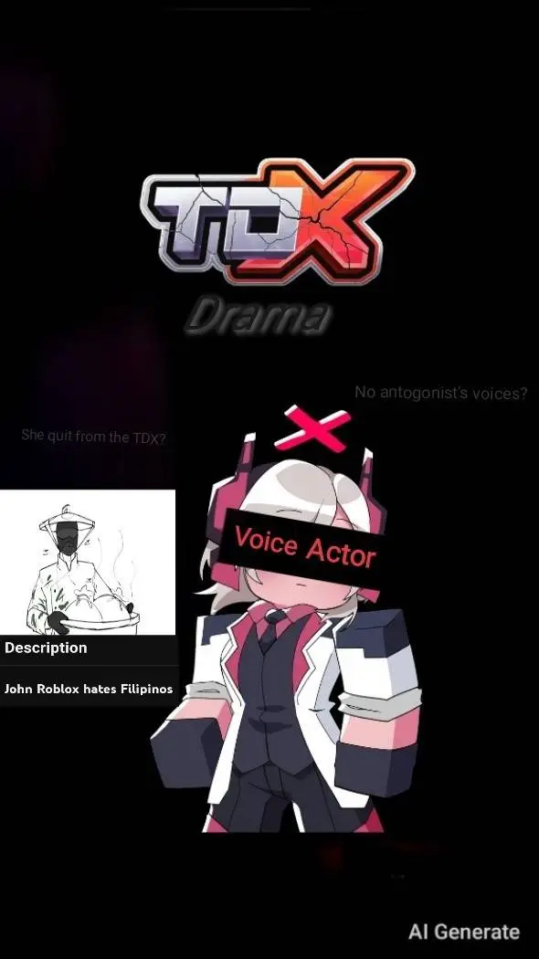 ai character: TDX| 1 Drama background