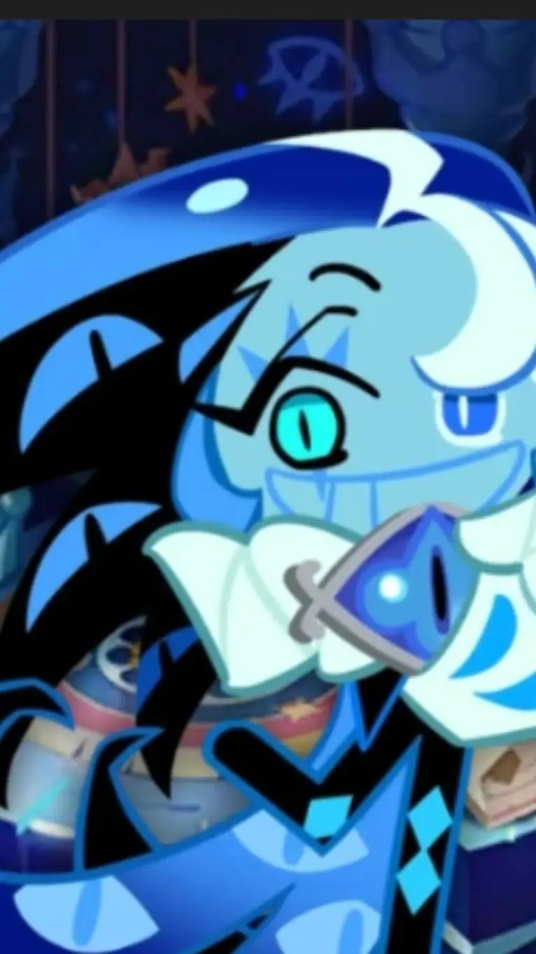 ai character: shadow milk cookie background