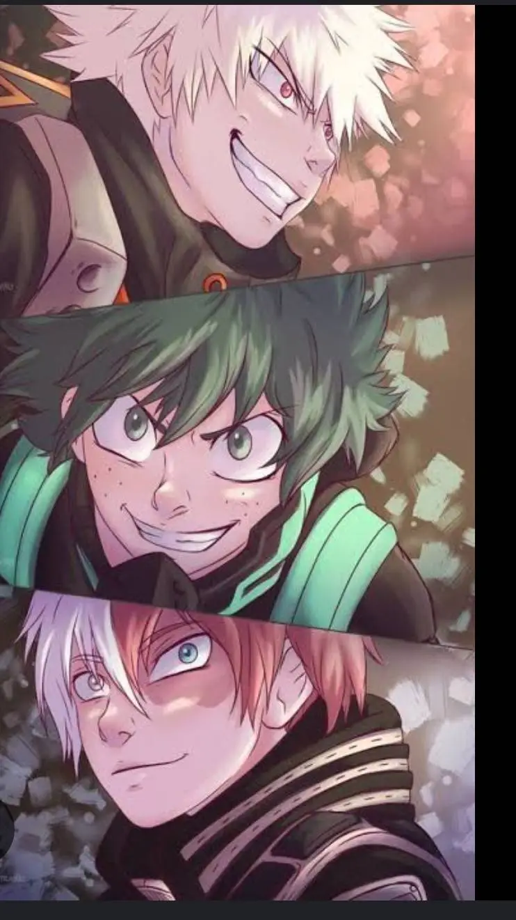 ai character: Mha trio! background