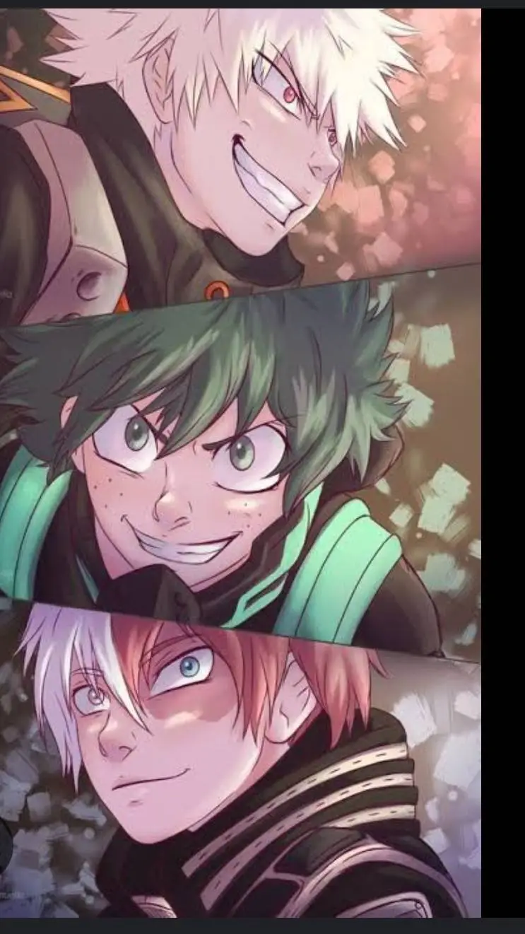 ai character: Mha trio! background