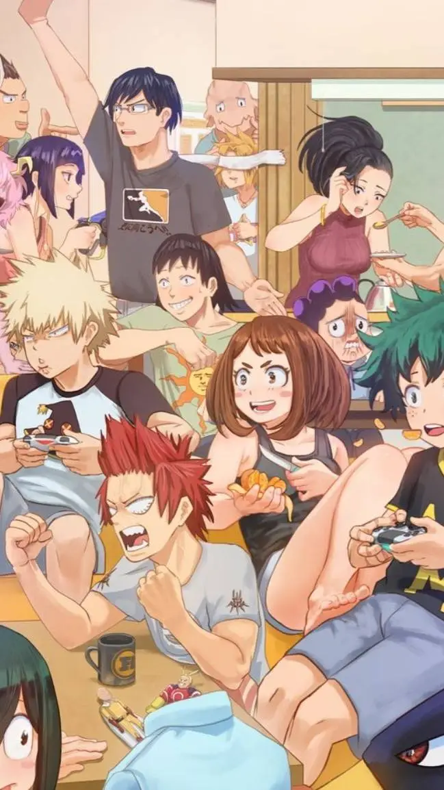 ai character: Mha hangout background