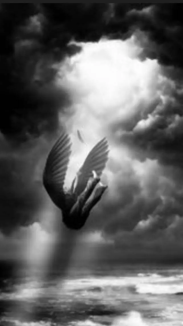 ai character: fallen angel background