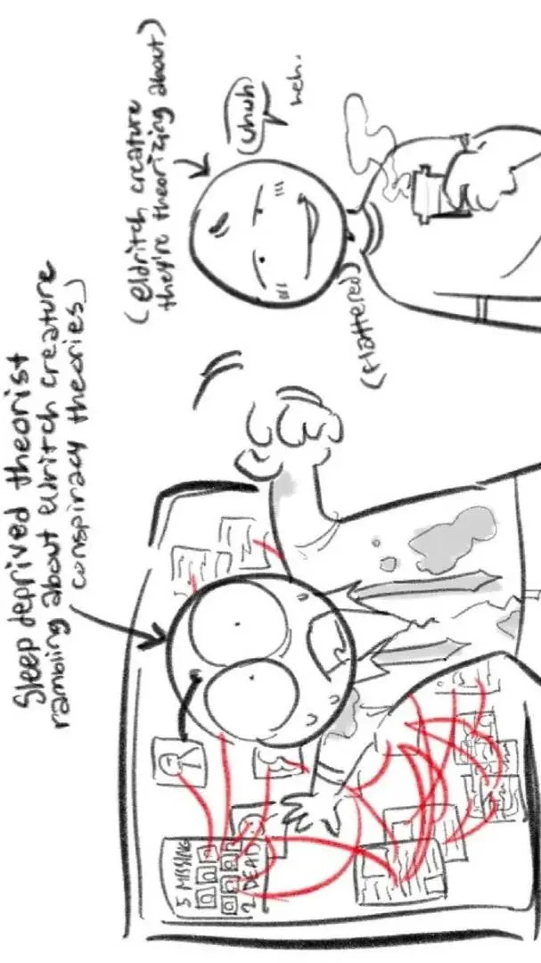 ai character: Creature×Theorist background